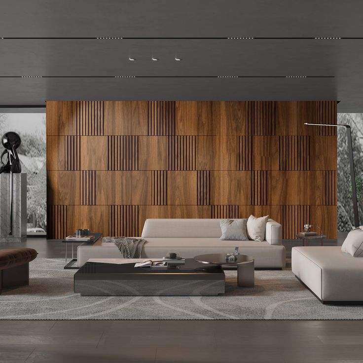 Modular Wall Panels Dark Wood, 3D Wall Panels, Modern Wall Panels, Large Wall Panels, SKU_MDWO